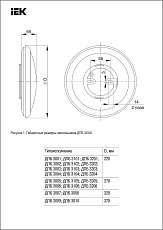 Настенно-потолочный светодиодный светильник IEK ДПБ LDPB0-3003-18-4000-K01 1