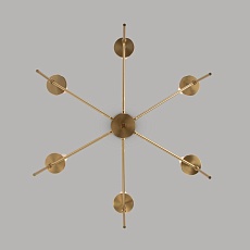 Подвесная люстра Eurosvet Anders 60142/6 латунь 2