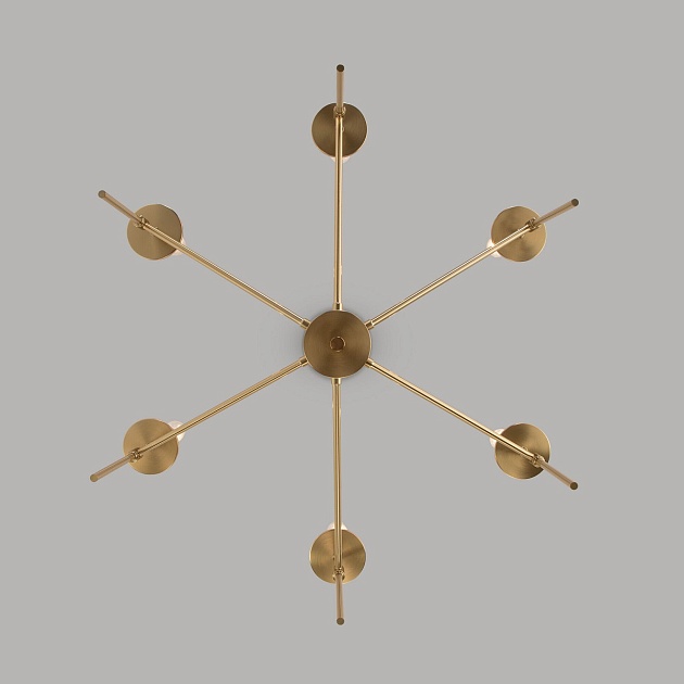 Подвесная люстра Eurosvet Anders 60142/6 латунь изображение 3 Подвесная люстра Eurosvet Anders 60142/6 латунь Фото № 3