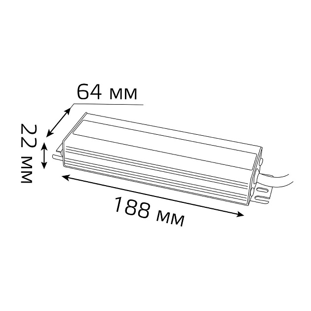 Блок питания Gauss 12V 150W IP66 15A 202023150 изображение 2 Блок питания Gauss 12V 150W IP66 15A 202023150 Фото № 2