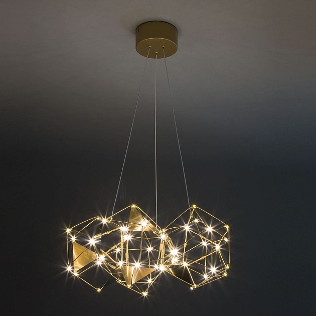 Подвесной светодиодный светильник Eurosvet Uma 90369/5 медь Фото № 6