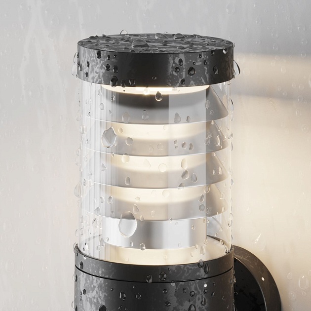 Уличный настенный светодиодный светильник Maytoni Spir O439WL-L12GF3K Фото № 5