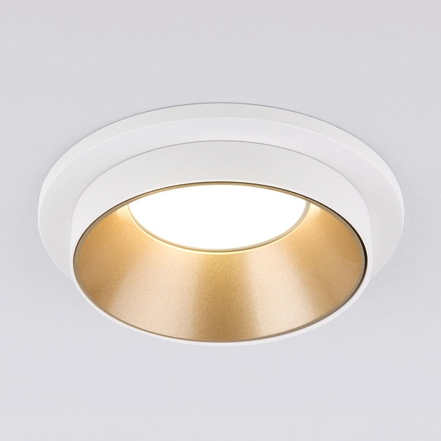 Встраиваемый светильник Elektrostandard 113 MR16 золото/белый a053343 Фото № 1