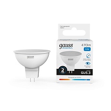 Лампа светодиодная Gauss GU5.3 5.5W 6500K матовая 13536 4