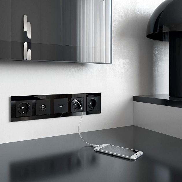 ТВ-розетка оконечная Werkel черный матовый W1183008 4690389157028 изображение 5 ТВ-розетка оконечная Werkel черный матовый W1183008 4690389157028 Фото № 5