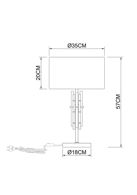 Настольная лампа Arte Lamp Taygeta A4097LT-1CC Фото № 2