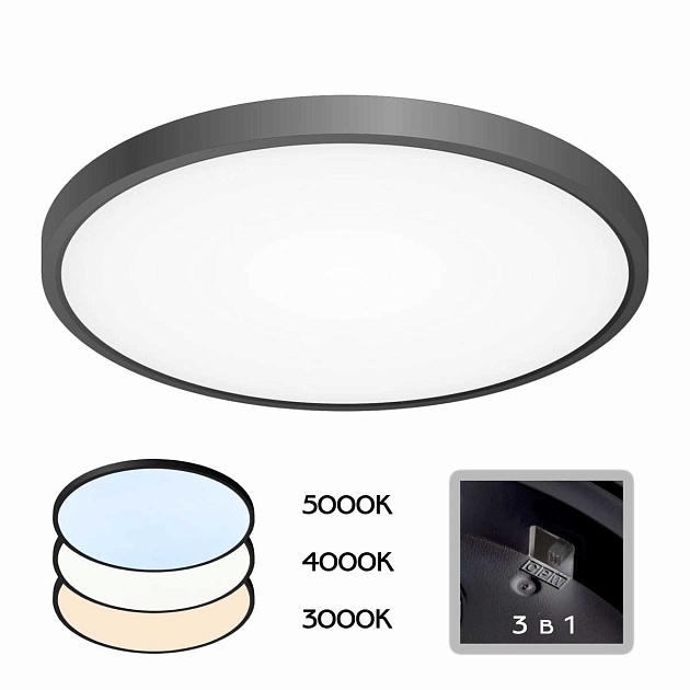 Потолочный светодиодный светильник Citilux Бейсик CL738321V Фото № 1