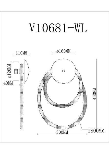 Бра Moderli True V10681-WL Фото № 2