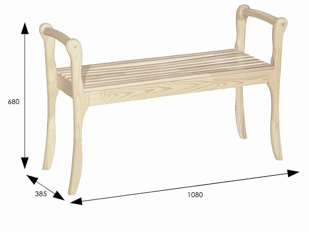 Скамейка Мебелик 007566 Фото № 3