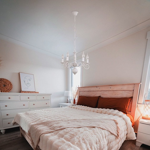 Подвесная люстра Arte Lamp A1129LM-5WH изображение 8 Подвесная люстра Arte Lamp A1129LM-5WH Фото № 8