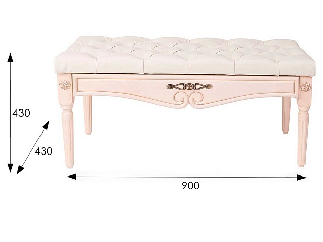 Банкетка Мебелик Сильвия 002050 Фото № 2