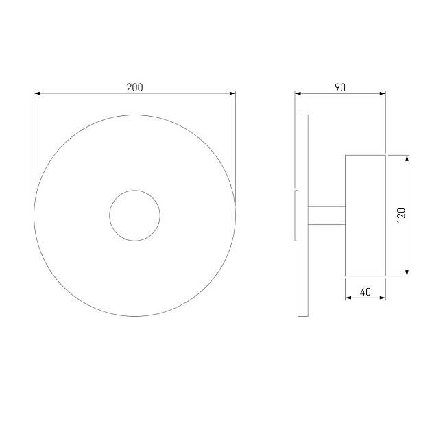 Настенный светодиодный светильник Eurosvet Thasos 40340 Led черный изображение 2 Настенный светодиодный светильник Eurosvet Thasos 40340 Led черный Фото № 2