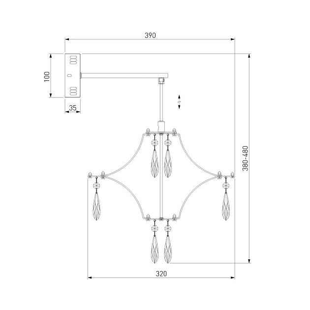 Настенный светодиодный светильник Bogates Tense 442/1 изображение 2 Настенный светодиодный светильник Bogates Tense 442/1 Фото № 2