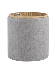 Пуф с ящиком Stool Group Хюгге S рогожка серая 19B260LS Y13-8 3