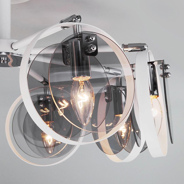 Потолочная люстра Eurosvet Gallo 70121/8 белый изображение 4 Потолочная люстра Eurosvet Gallo 70121/8 белый Фото № 4