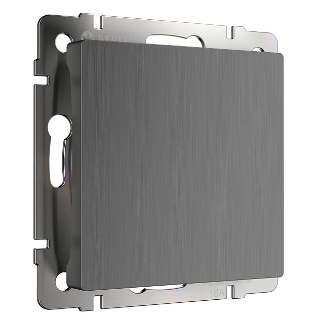 Заглушка Werkel графит рифленый W1159204 4690389158520 Фото № 1