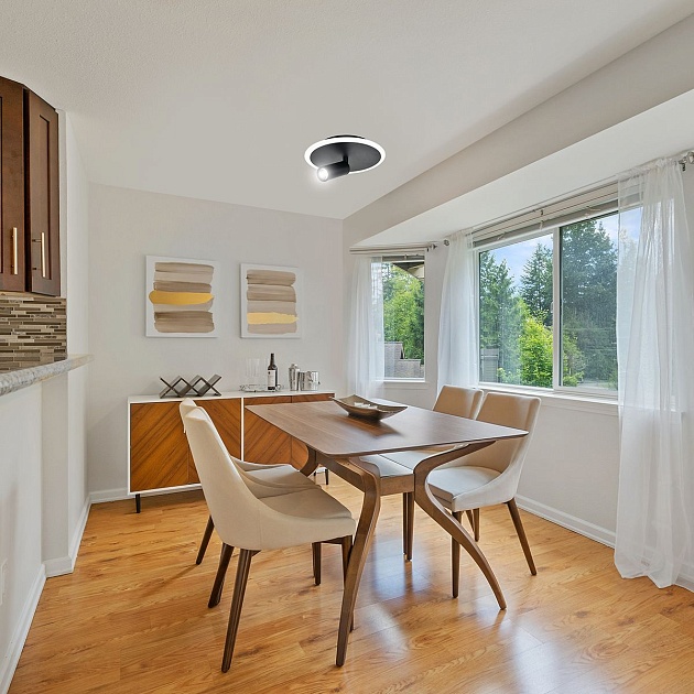 Потолочный светодиодный светильник Escada 20046SMA/01LED BK Фото № 2