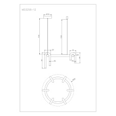 Подвесная светодиодная люстра Arte Lamp Warhol A3258LM-30BK 1