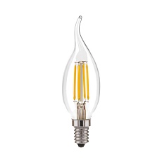 Лампа светодиодная филаментная диммируемая Elektrostandard E14 5W 4200K прозрачная a055830 1