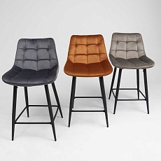 Полубарный стул AksHome Linx бежевый, велюр 86207 2