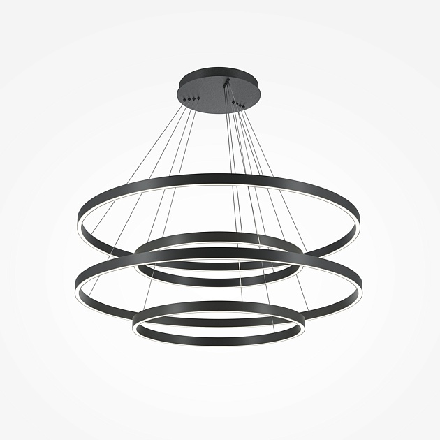 Подвесной светодиодный светильник Maytoni Rim MOD058PL-L174BK изображение 2 Подвесной светодиодный светильник Maytoni Rim MOD058PL-L174BK Фото № 2