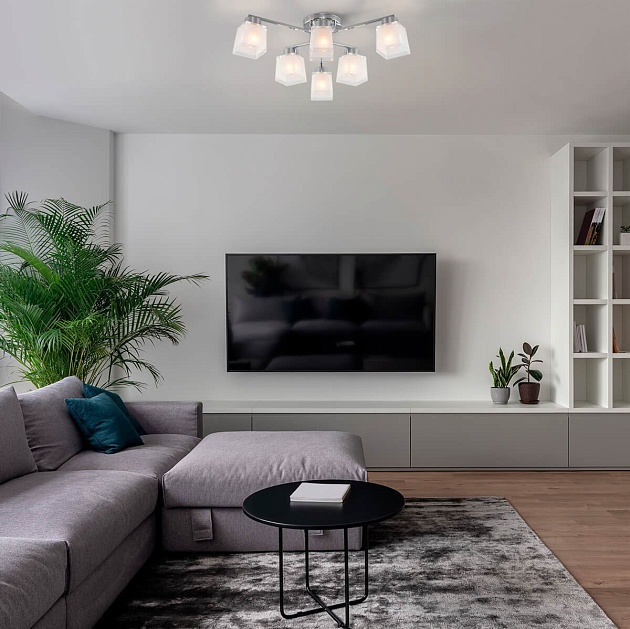 Потолочная люстра Eurosvet Delfi 30162/6 хром Фото № 5