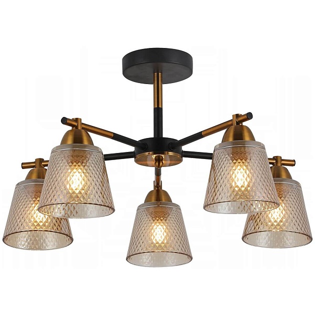 Потолочная люстра Illumico IL8226-5COU-79 BK GD Фото № 1