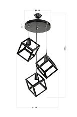 Подвесная люстра Toplight Cherilyn TL1604H-03BK 1