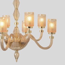 Подвесная люстра Crystal Lux SILVESTRO SP8 AMBER 1