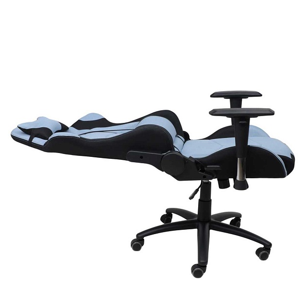 Игровое кресло AksHome Savage голубой + черный, ткань 83773 Фото № 8