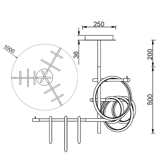 Потолочный светильник Vele Luce Bellezza VL7262L07 Фото № 5