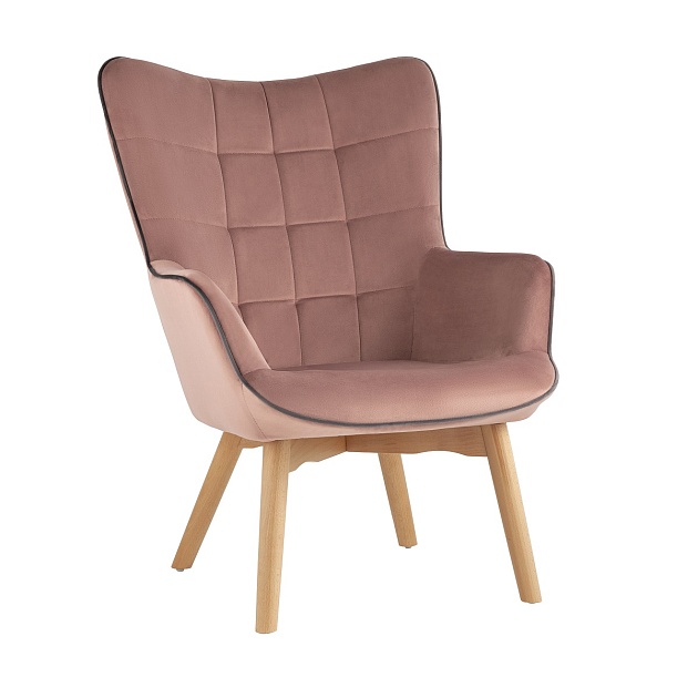 Кресло Stool Group Манго велюр розовый MANCO HLR-34 изображение 1 Кресло Stool Group Манго велюр розовый MANCO HLR-34 Фото № 1