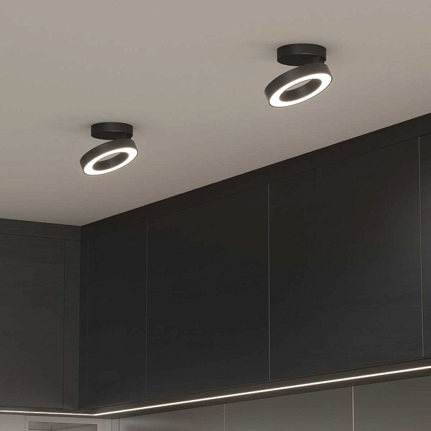 Светодиодный спот Elektrostandard Spila 25105/Led черный 4690389187544 Фото № 3