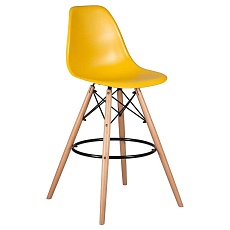 Стул барный DOBRIN DSW BAR (ножки светлый бук, цвет горчичный (Y-03)) 638GPP-LMZL DSW BAR
