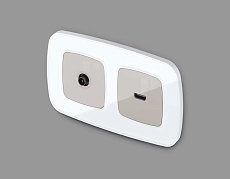 Лицевая панель ТВ-розетки AMBRELLA VOLT OP3730 1