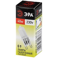 Лампа галогенная ЭРА G9 40W 2700K матовая G9-JCD-40-230V-FR C0027368 3