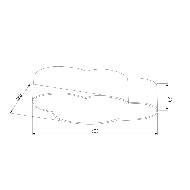 Потолочный светильник TK Lighting 1534 Cloud изображение 2 Потолочный светильник TK Lighting 1534 Cloud Фото № 2