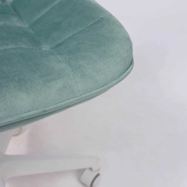 Поворотное кресло AksHome Carolyn велюр, мятный 91958 Фото № 11