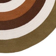 Ковер Tkano из хлопка Target коричневого цвета из коллекции Ethnic, Ø120 см TK22-DR0031 4