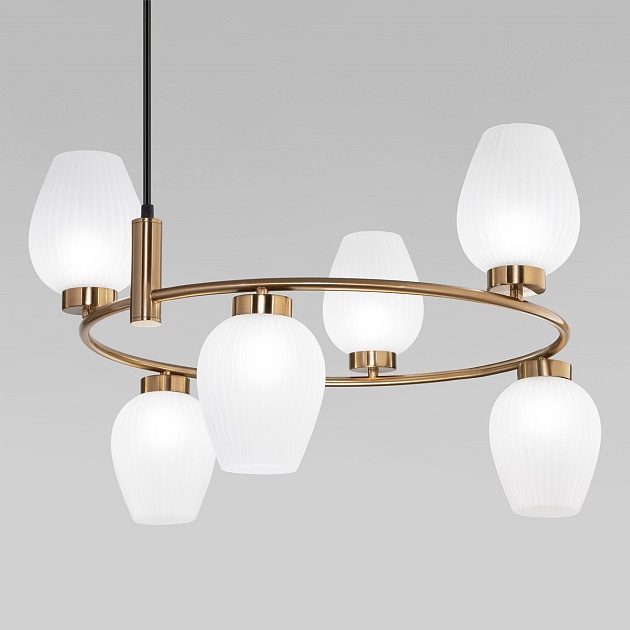 Подвесная люстра Eurosvet Alva 30183/6 латунь Фото № 3