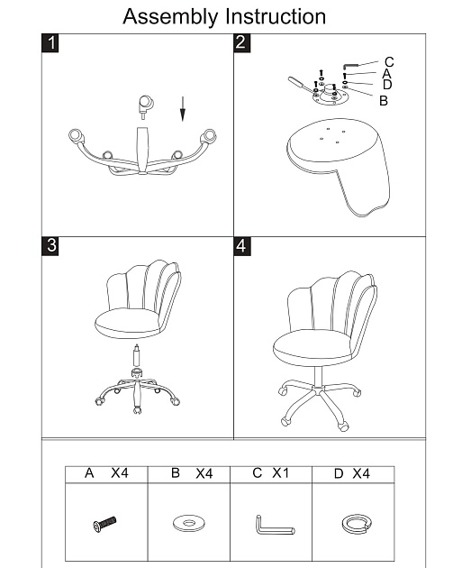 Поворотное кресло Woodville Bud 15301 Фото № 9