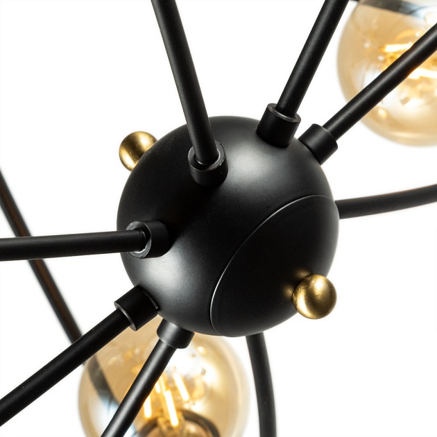 Потолочная люстра Arte Lamp Glasgow A1963PL-8BK Фото № 3