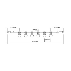 Светодиодная гирлянда белт-лайт Gauss Holiday HL064 1