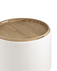 Пуф с ящиком Stool Group Хюгге L рогожка белая 19B260LLP YX1828-1 4