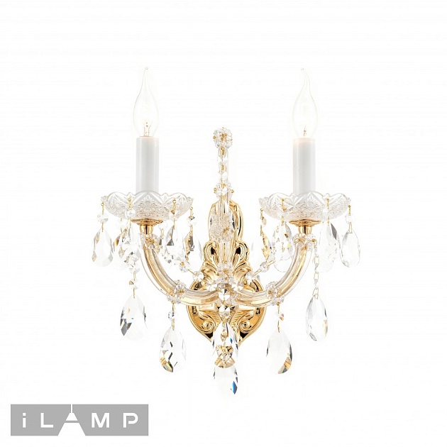 Бра iLamp Diamond W6071-2 GD+CL Фото № 1
