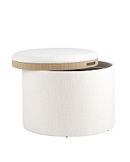 Пуф с ящиком Stool Group Хюгге L рогожка белая 19B260LLP YX1828-1 1