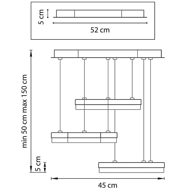 Подвесная светодиодная люстра Lightstar Unitario 763349 Фото № 2