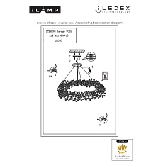 Подвесной светильник iLamp Savage 9065-D1000 GD 2