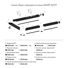 Соединитель угловой Denkirs Smart Slott TR2019-AL 1
