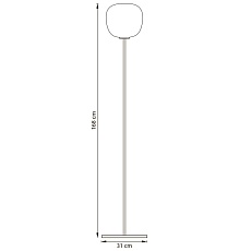 Торшер 1x12W(led) E27 белый/матовый Grazia Lightstar 608716 1